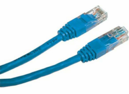 UTP propojovací kabel, Cat.5e, nestíněný, 0,25 m, modrý