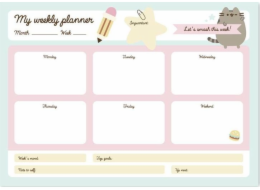 Pusheen Weekly Planner z kolekce Foodie