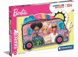 Puzzle 104 dílků ve tvaru Barbie