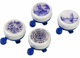 WIDEK Bicycle Bell WHITE COLLECTION DELFT BLUE mix barev krabice po 12 kusech (WDK-002712)