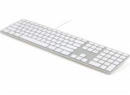 Matias Keyboard FK318B-UK Wired Silver &amp; White UK (FK318B-UK)