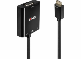 Lindy USB-C MiniJack 3,5 mm adaptér D-Sub (VGA), 0,1 m, černý (38286)