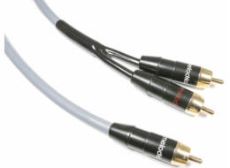 Kabel Melodika RCA (Cinch) - RCA (Cinch) x2 9m šedý