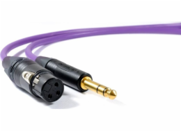 Kabel Melodika Jack 6,3mm - XLR 4m fialový