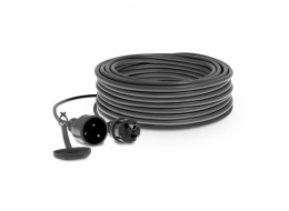 Plastrol Rubber dílenský prodlužovací kabel, jednozásuvkový 2p+Z 16A 4000W 40m KEL