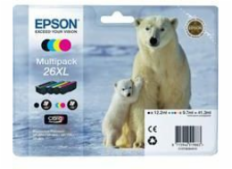 Inkoust Epson C13T26364010 č. 26XL (azurová, žlutá, purpurová, černá)