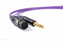 Kabel Melodika Jack 6,3mm - XLR 0,5m fialový