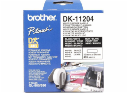 Brother páska DK-11204 (černá na bílé)