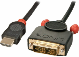 Lindy HDMI - DVI-D kabel 0,5m černý