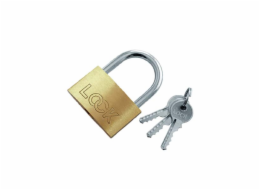 Modeco Visací zámek LOCK mosazný třmen 30mm 12ks MN-02-135