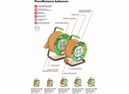 Acar Prodlužovací šňůra M01950 20m oranžová