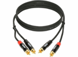 Kabel Klotz RCA (Cinch) x2 - RCA (Cinch) x2 3m černý