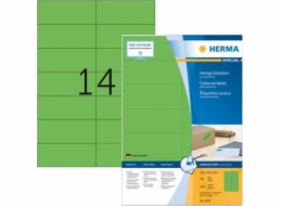 Herma Color etikety A4, 105 x 42,3 mm, zelené, permanentní lepidlo - 4559