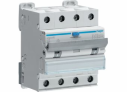 Hager Polo zbytkový nadproudový jistič 4P B 10A 0,03A Typ A 6kA RCBO (ADM410C)