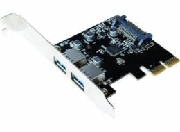 LogiLink PCIe 2.0 x2 řadič – 2x USB 3.2 Gen 2 (PC0080)