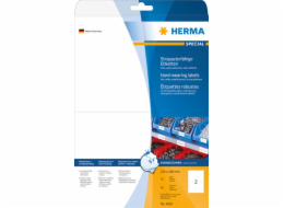 Herma Foliové etikety 4693, A4, 210 x 148 mm, matná bílá fólie, 25 ks (4693)