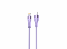 Tellur Silicone Type-C to Lightning cable PD30W 1m purple