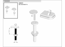 Závěs šrouby k WC sedátku T3550-03