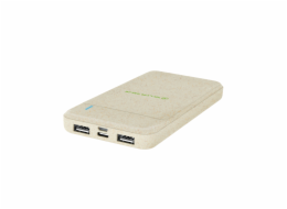 Tellur PD103 Green Power Bank 10000mAh, 2xQC3.0 + PD 18W cream