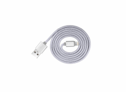 Devia Fashion Series Cable for Lightning (MFi, 2.4A 1.2M) silver