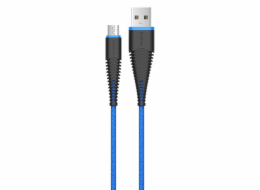 Devia Fish 1 Series Cable for Micro USB (5V 2.4A,1.5M) blue