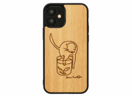 MAN&WOOD case for iPhone 12 mini cat with red fish