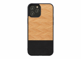 MAN&WOOD case for iPhone 12/12 Pro herringbone nero black