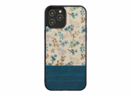 MAN&WOOD case for iPhone 12/12 Pro blue flower black