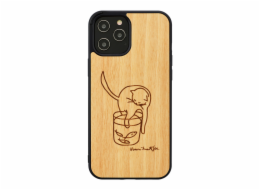 MAN&WOOD case for iPhone 12/12 Pro cat with red fish