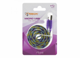 Sbox USB->Micro USB 2.0 M/M 1m colorfull blister purple