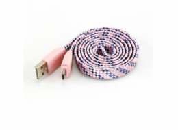 Sbox USB->Micro USB 2.0 M/M 1m colorfull blister rose USB-103CF-P