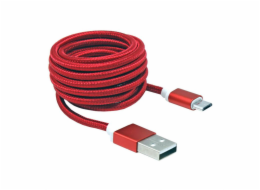 Sbox USB->Micro USB M/M 1.5m USB-10315R red