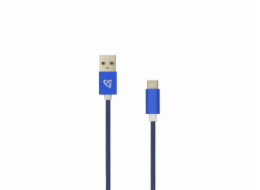 Sbox USB->Type C M/M 1.5m USB-TYPEC-15BL fruity blue