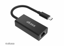 AKASA redukce USB-C na RJ45 (Ethernet), 2.5Gbps, 15cm