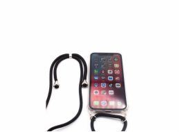 Samsung A30s Case with rope Black Transparent