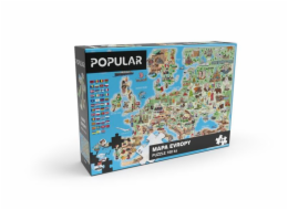 Puzzle Popular - Mapa Evropy, 160 ks - CZ