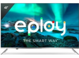 Allview QL43ePlay6100-U 43  (109cm) 4K UHD QLED Smart Android TV  Google Assistant  Black Metallic Frame Allview QL43ePlay6100-U 43  (109 cm) Smart TV Android TV UHD Black