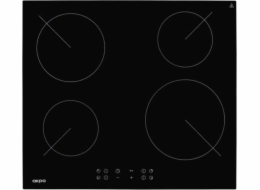 Ceramic hob Akpo PKA 58008/2 black 4 zone(s)