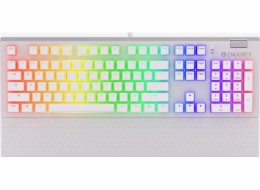 Endorfy herní klávesnice Omnis OWH Pudd.Kailh RD RGB /USB/ red switch / drátová / mechanická / US layout / bílá RGB