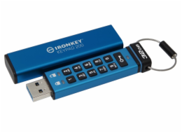 Kingston P200/32GB/145MBps/USB 3.2/USB-A/+ Adaptér/Modrá IKKP200/32GB