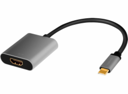 Adapter USB-C do HDMI/F ,4K/60Hz aluminiowy 0.15m 