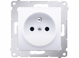 Kontaktní soket Single Plug Simon 54 16A IP20 White (DGZ1CZ.01/11)