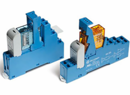 Modul spojky Frader Relay 15,8 mm 2p 8A 24V DC, Kontakty Agni, šroubové svorky, 35 mm din Rail (48,52,7.024,0050SMA)