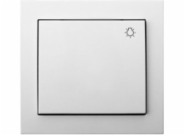 Ospel Direct light switch, jednotlivá značka, bílá (ŁP-5W/00)