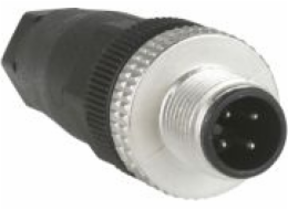 Schneider Electric Men s M12 Simple Metal Plug Connector (XZCC12MDM40B)