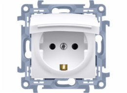 Kontaktní simon single Socket Simon 10 Hermetic IP44 UZIEMIEMIE Schuko White Clap (CGSZ1BZ.01/11)