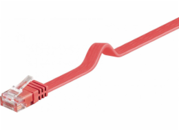 Flat Goobay Flat Patchcord U/UTP Kategorie 6 Červená 3M (96418)