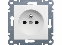 Hager Polo Single Socket Lumina2 Z/U 16A WHITE - WL1020