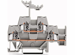 WAGO 2-SOREY 2,5 mm2 šedá železnice (280-520)