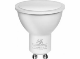 Maclean LED žárovka GU10 7W MacLean Energy MCE437 WW Heat White 3000k, 220-240V ~, 50/60Hz, 560 lumenů